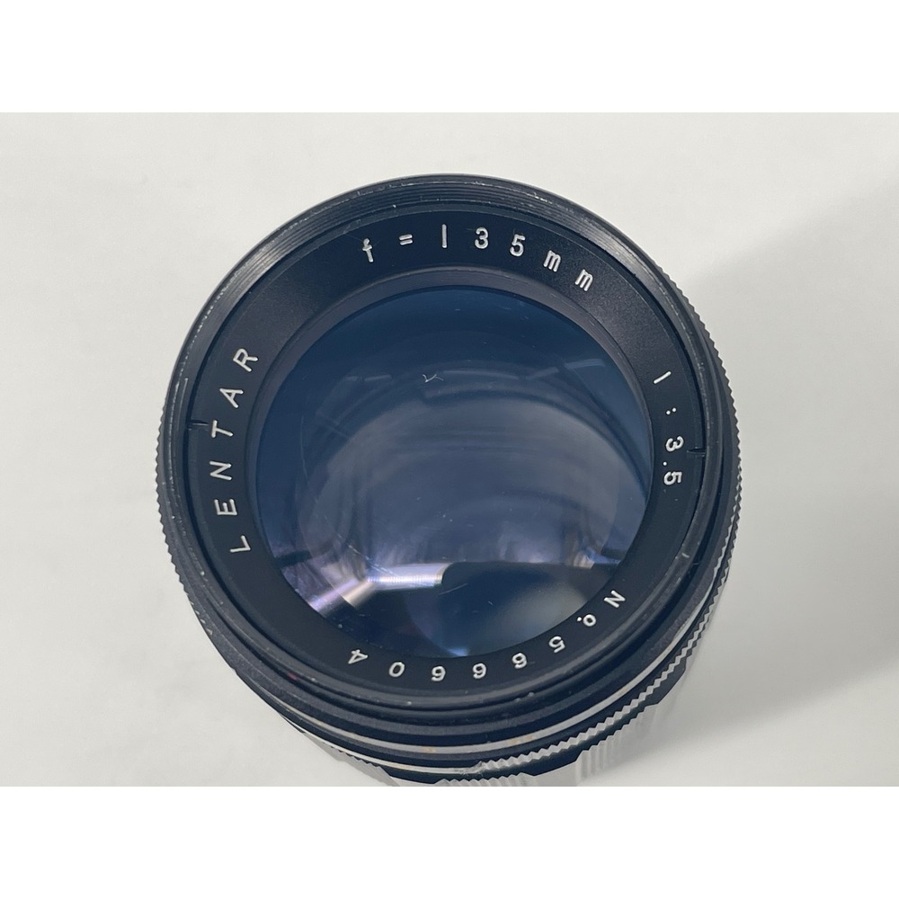 Lentar 135mm f/3.5 Prime Telephoto Lens M42 Screw Mount Vintage Japan Black